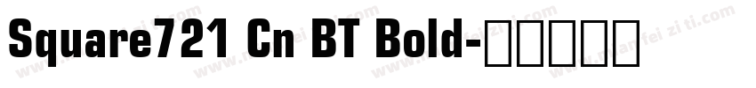 Square721 Cn BT Bold字体转换